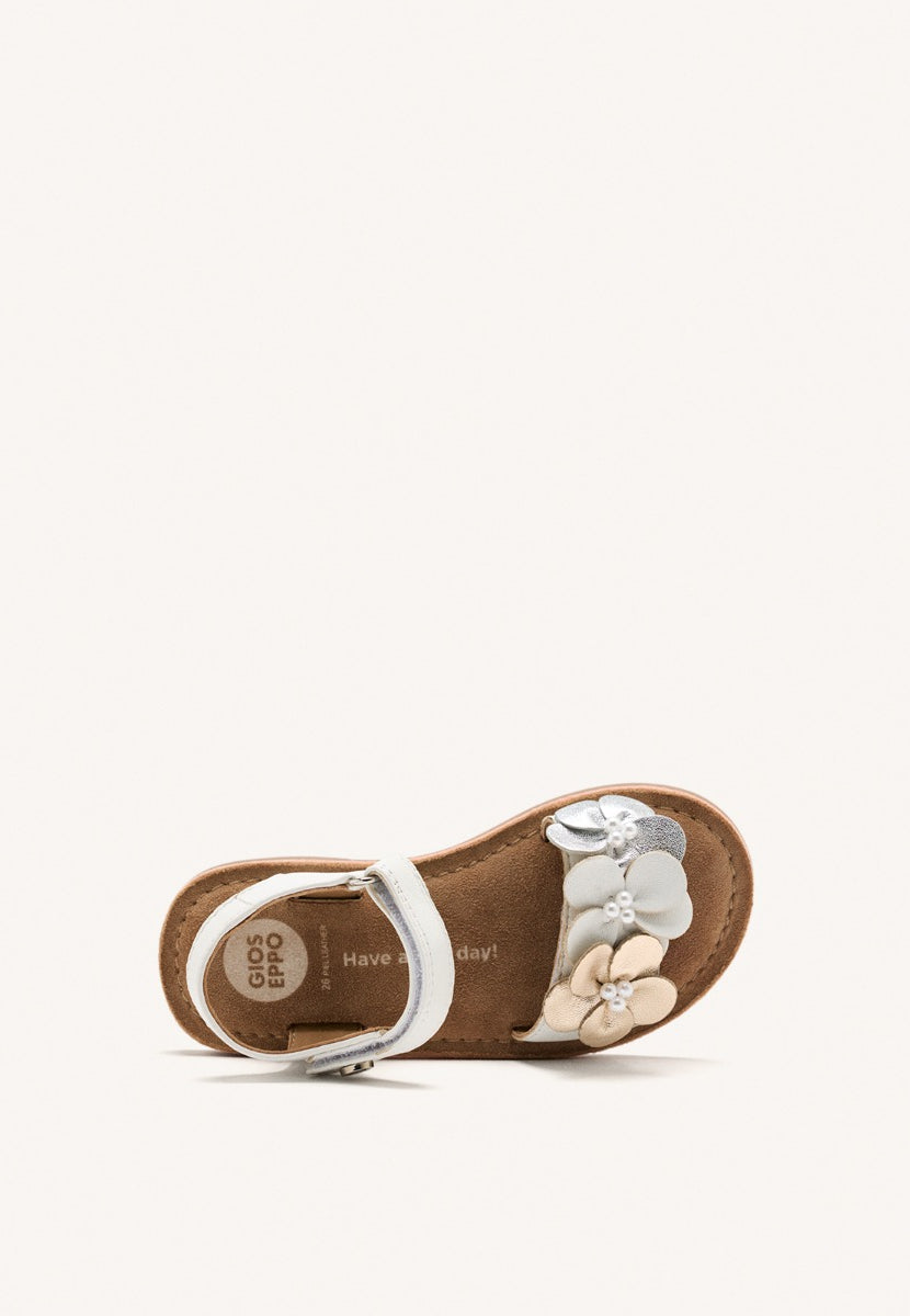 SANDALI PELLE CON FIORI PEEKSVILLE