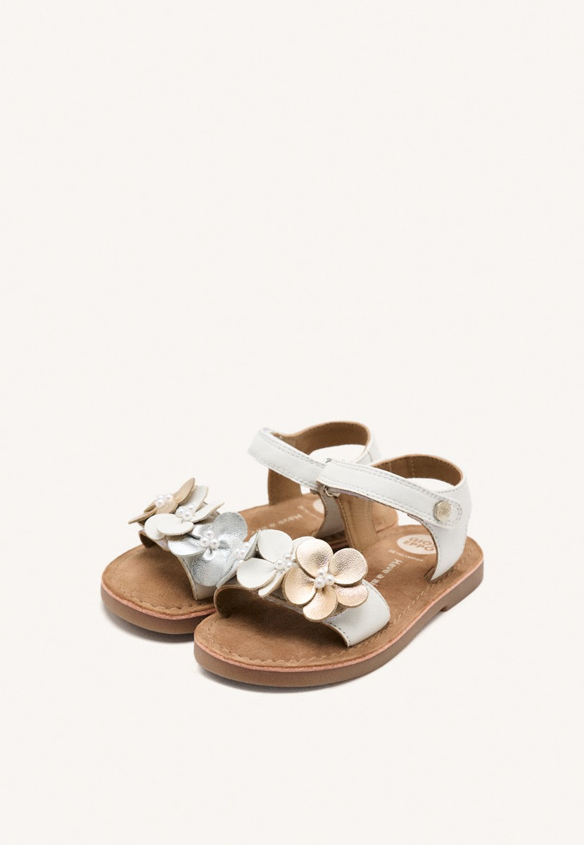 SANDALI PELLE CON FIORI PEEKSVILLE
