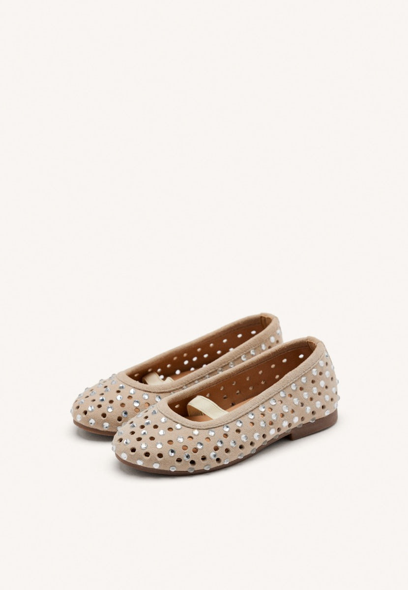 LEATHER STUDDED MARY-JANE BALLET FLATS DEDHAM