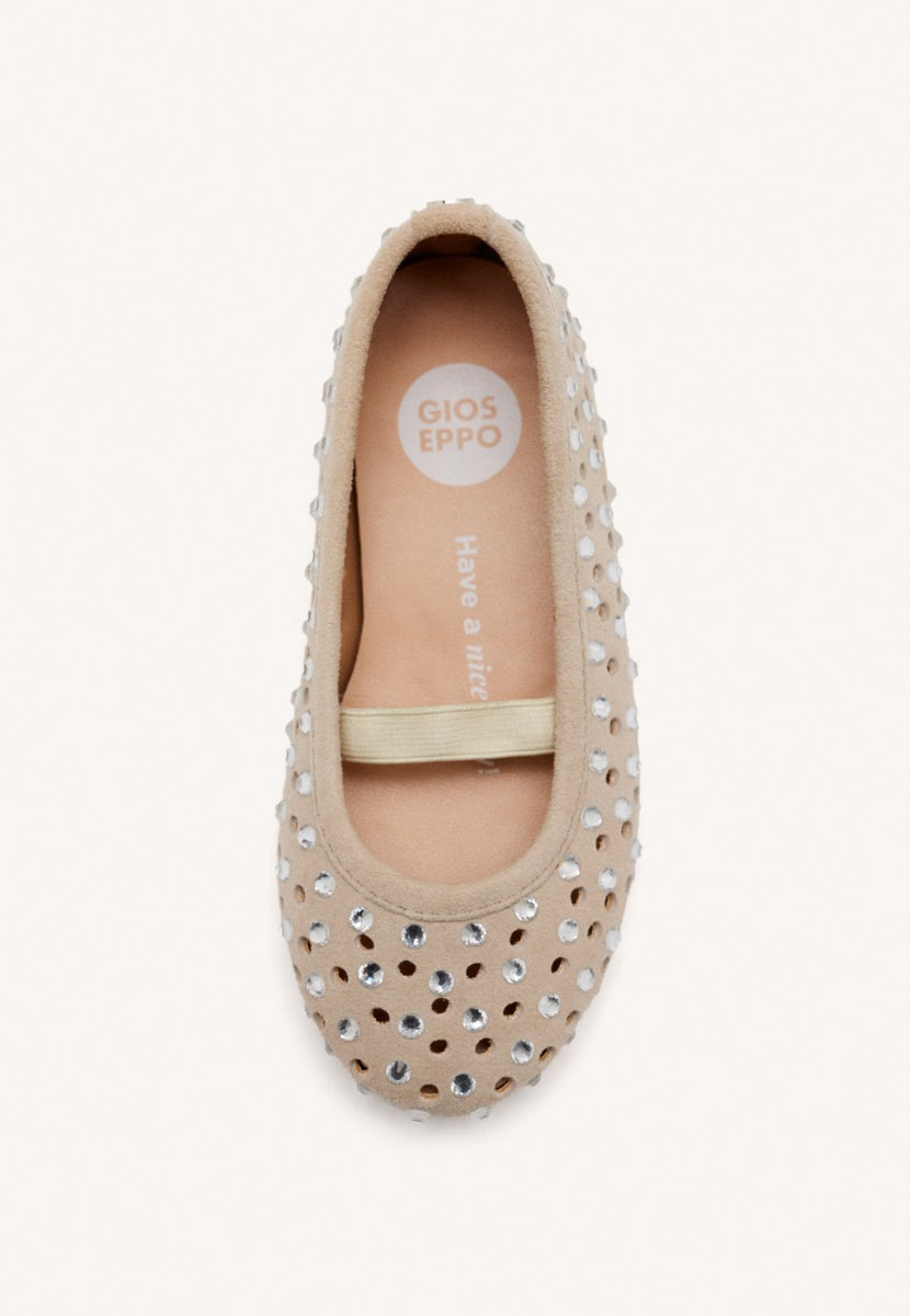 LEATHER STUDDED MARY-JANE BALLET FLATS DEDHAM