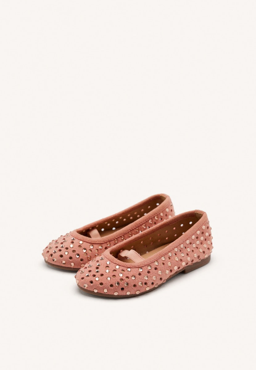 LEATHER STUDDED MARY-JANE BALLET FLATS DEDHAM