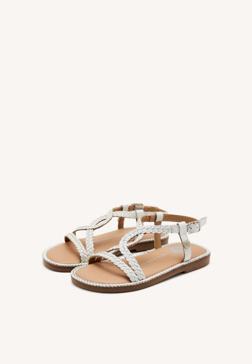 SANDALI PELLE INTRECCIATA VIROQUA