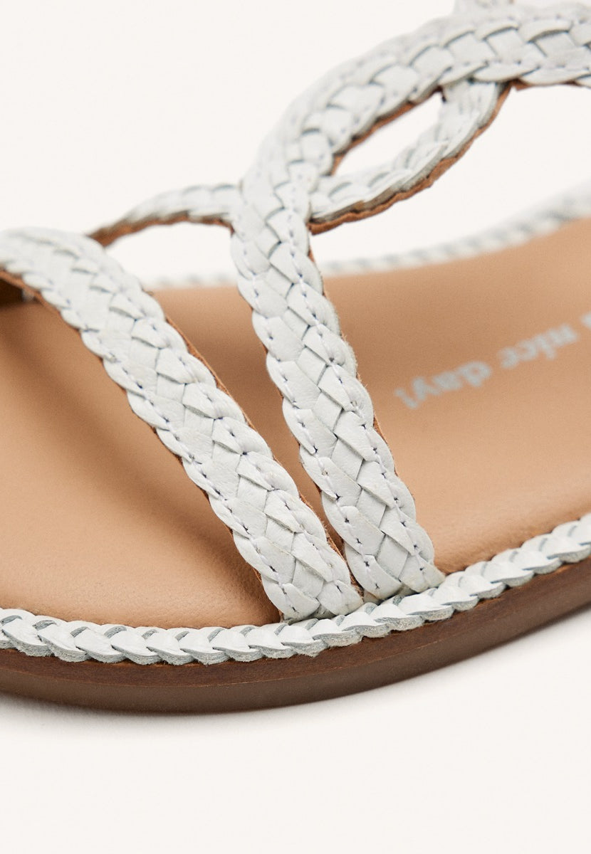 SANDALI PELLE INTRECCIATA VIROQUA