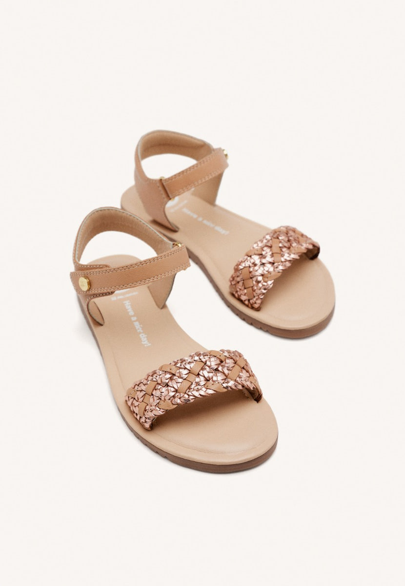 BRAIDED LEATHER SANDALS LEMINGTON