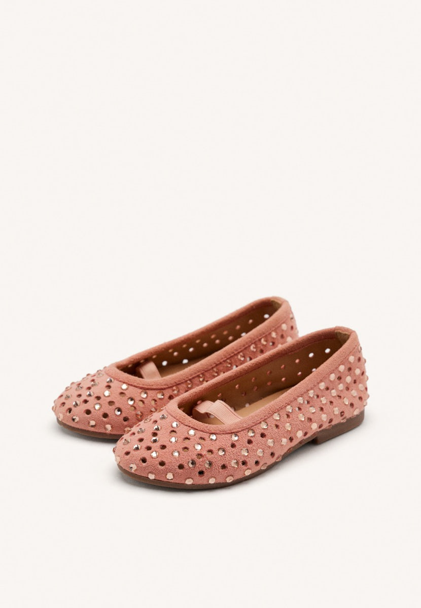 LEATHER STUDDED MARY-JANE BALLET FLATS DEDHAM