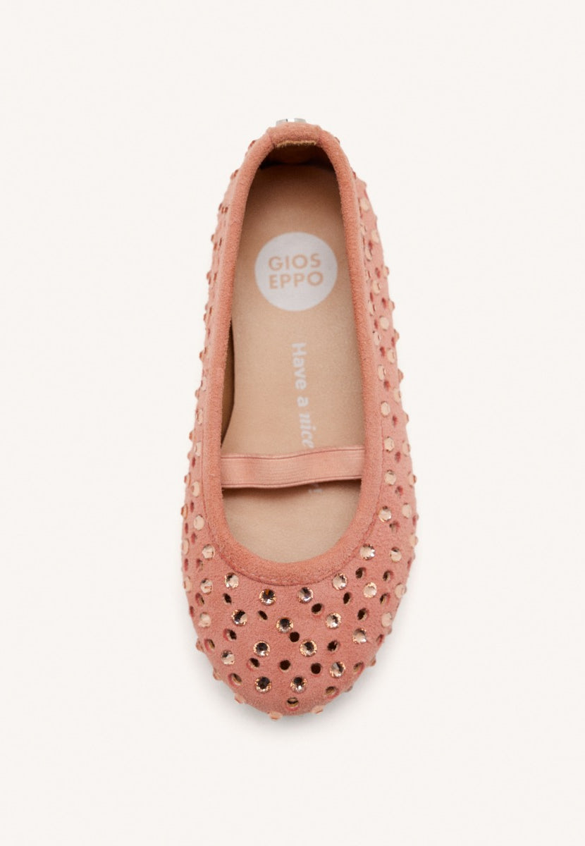 LEATHER STUDDED MARY-JANE BALLET FLATS DEDHAM