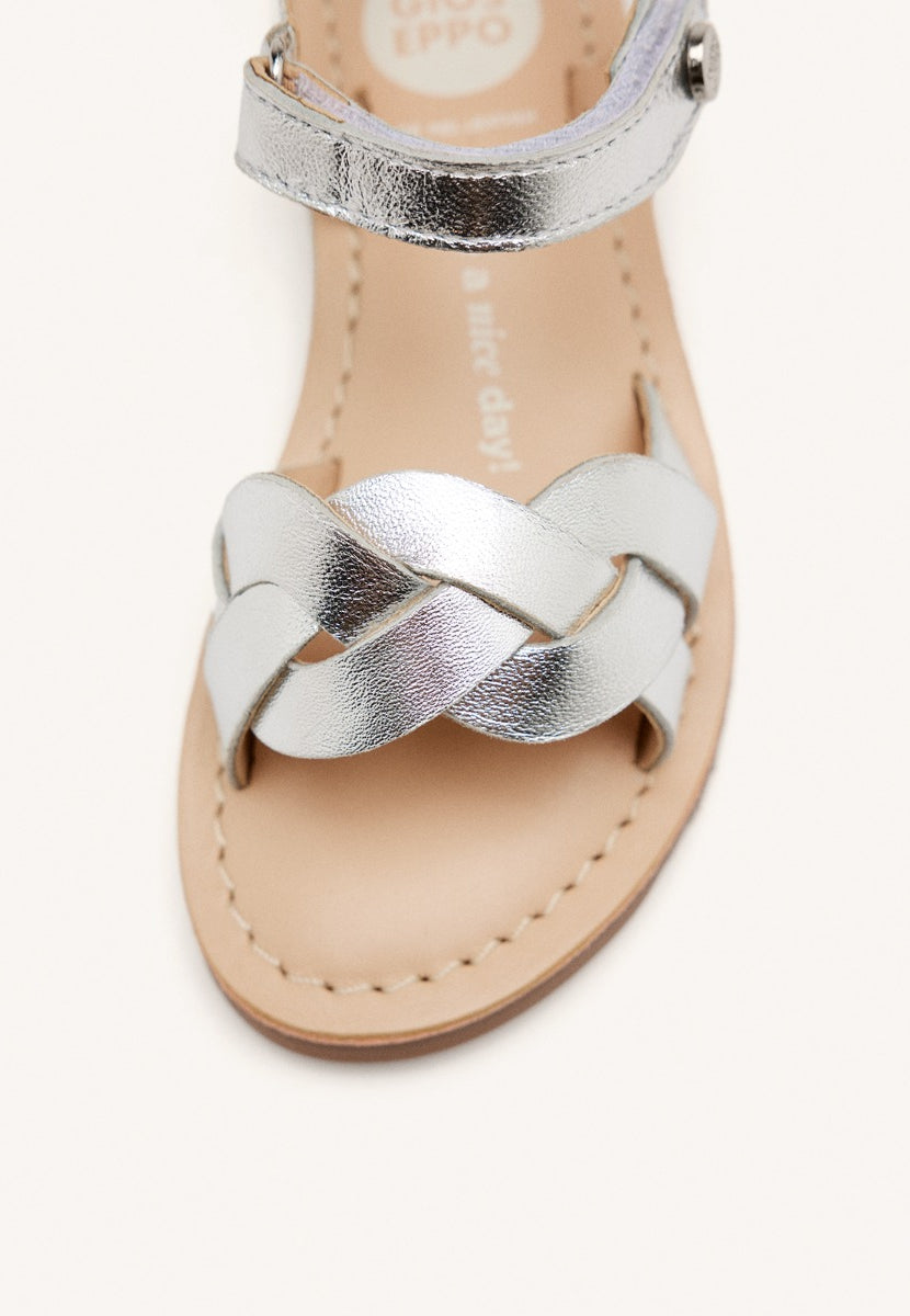 SANDALI PELLE INTRECCIATA ROWLEY