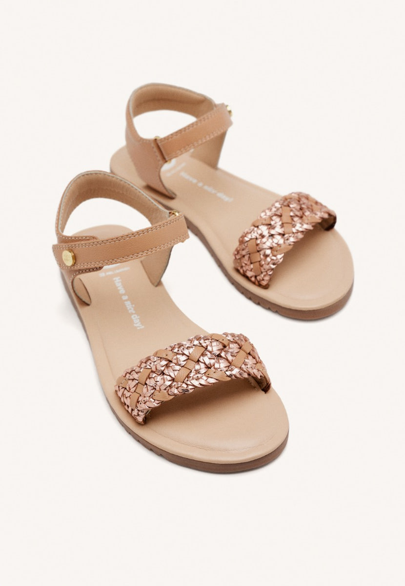 SANDALI PELLE INTRECCIATA LEMINGTON