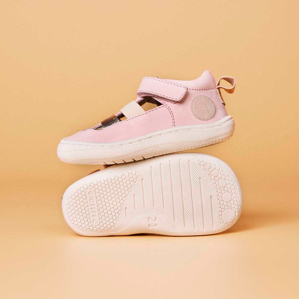 SANDALIAS ROSAS ESTILO CANGREJERAS CON CIERRES AJUSTABLES PARA BEBÉ ODELL