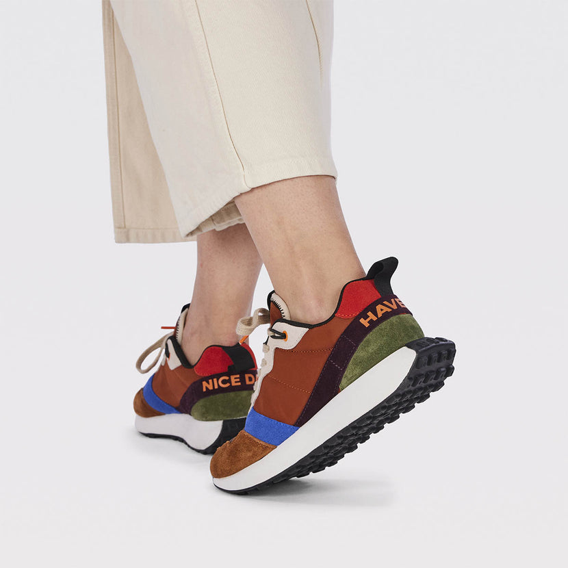 Sneakers retro multicolor para mujer custer 