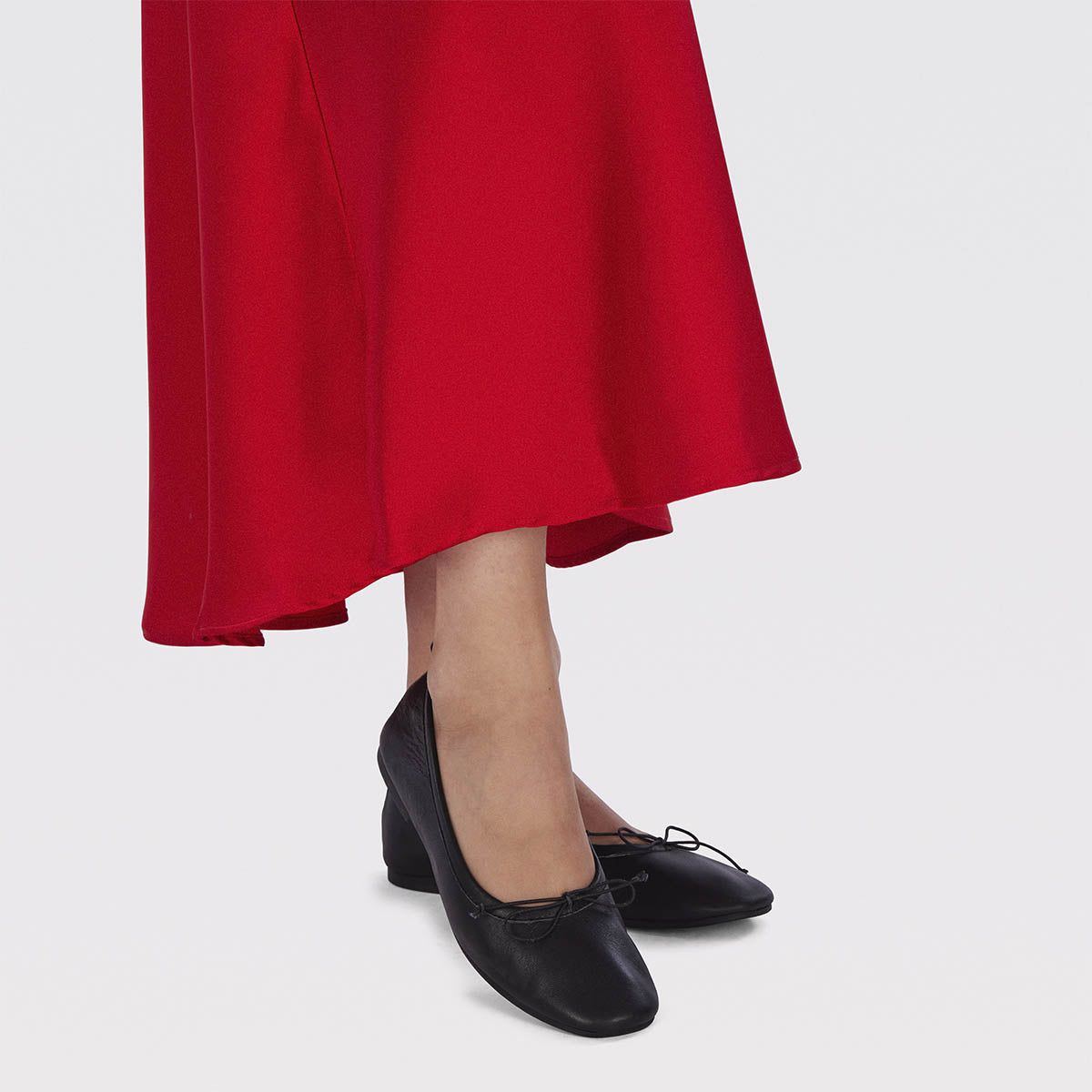 Bailarinas negras de piel para mujer pierbach 