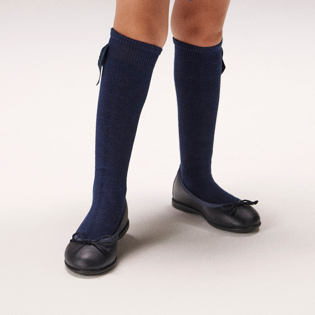 BALLERINE DELLA SCUOLA IN BLU NAVY VOLTAIRE 