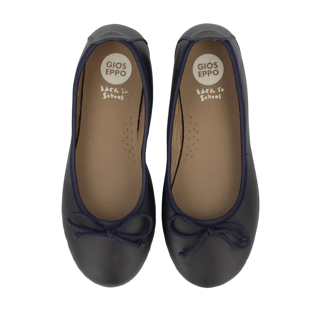 BALLERINE DELLA SCUOLA IN BLU NAVY VOLTAIRE 