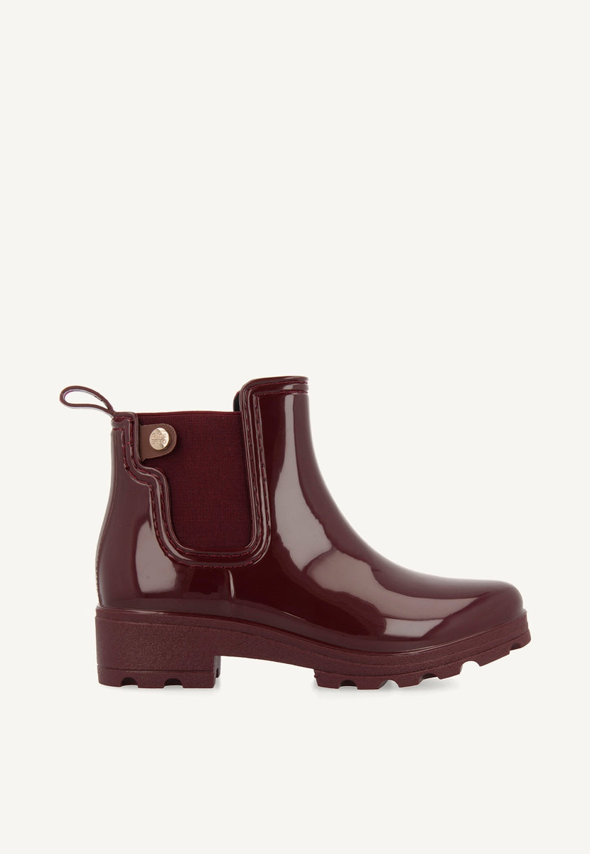 Botas de agua burdeos para mujer 40840
