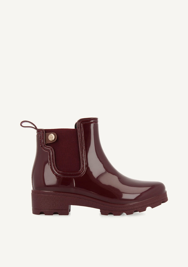 Botas de agua burdeos para mujer 40840