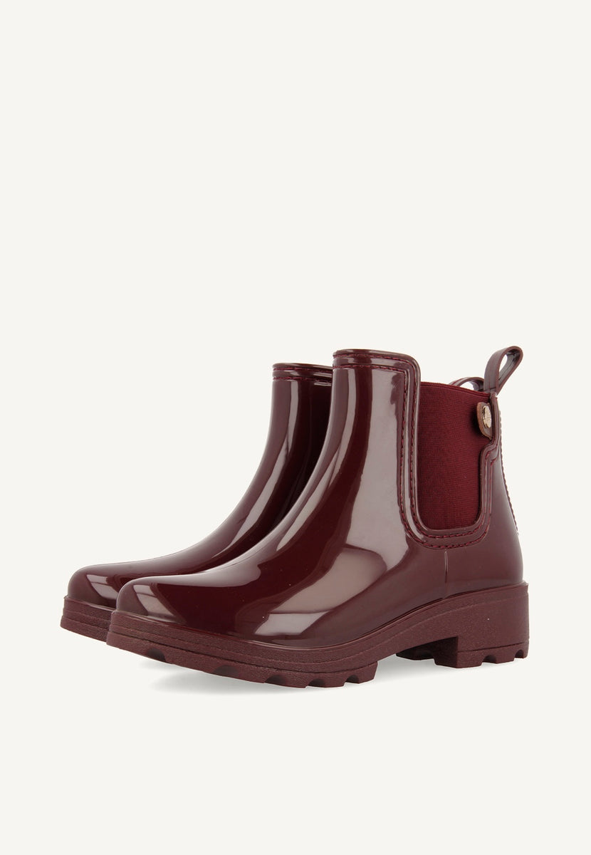 Botas de agua burdeos para mujer 40840