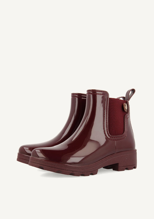 Botas de agua burdeos para mujer 40840