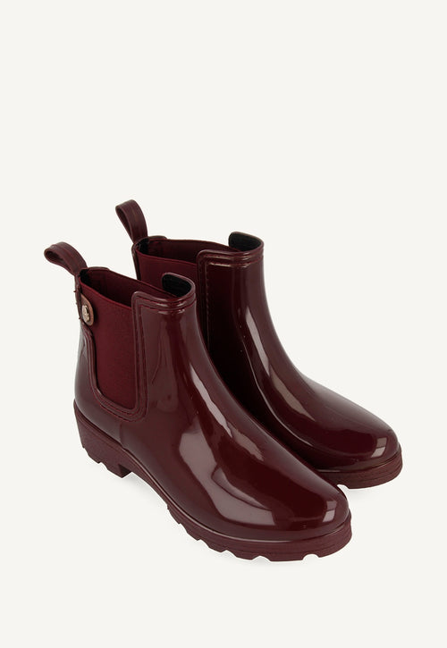 BOTAS DE AGUA BURDEOS PARA MUJER 40840