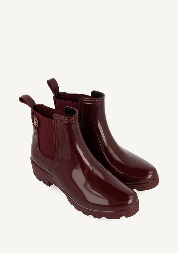 Botas de agua burdeos para mujer 40840