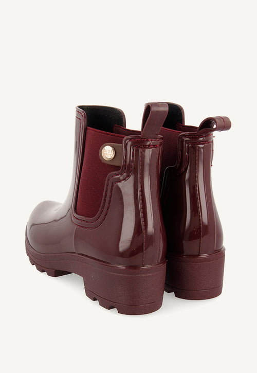 BOTAS DE AGUA BURDEOS PARA MUJER 40840