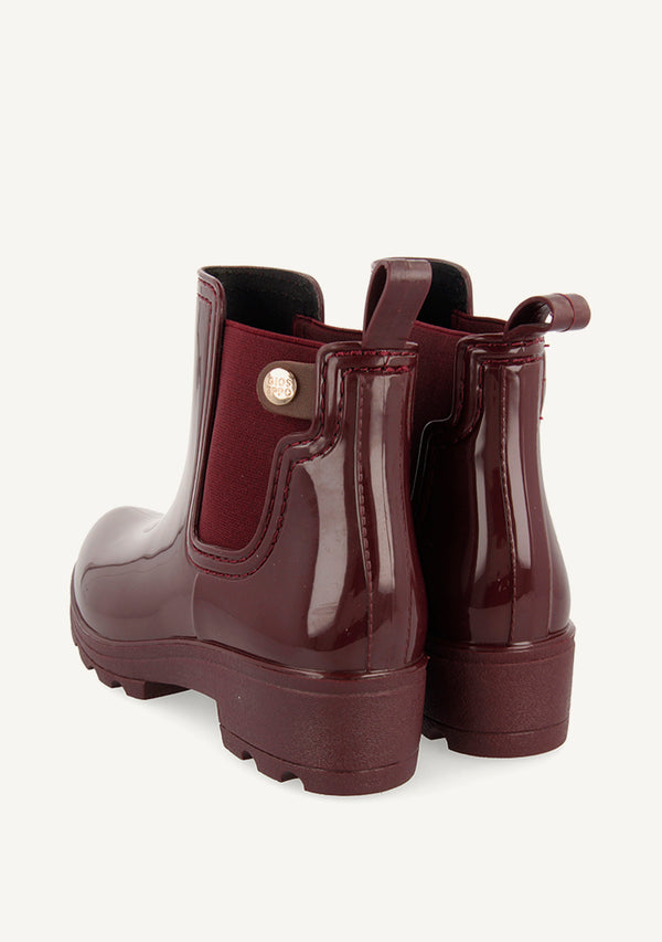 Botas de agua burdeos para mujer 40840