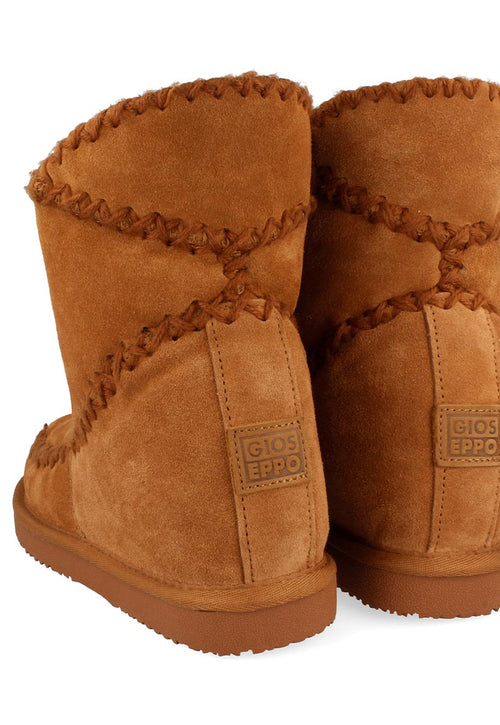 Botines marrones de estilo australiano con cuña interna para mujer