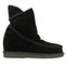 Black leather ankle boots australian style with internal wedge for woman 42114