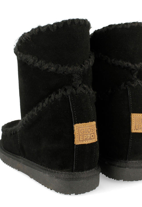 Botines negros de estilo australiano con cuña interna para mujer 42114
