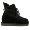 Botas estilo australiano negras con detalle de borrego para mujer 46486