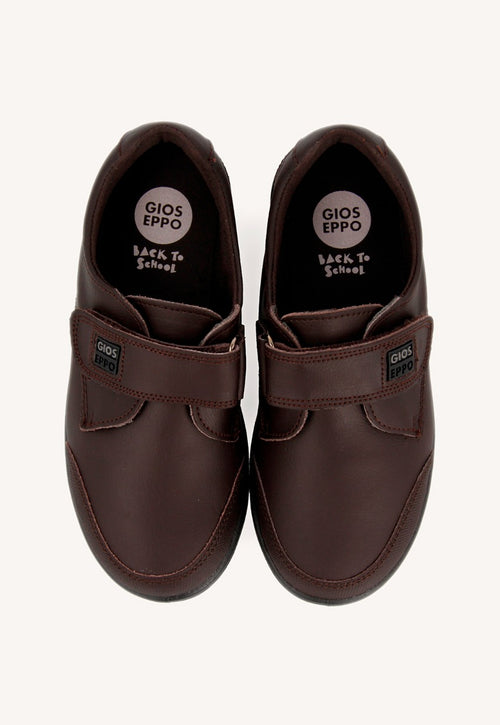 ZAPATOS COLEGIALES DE PIEL EN MARRÓN BETA