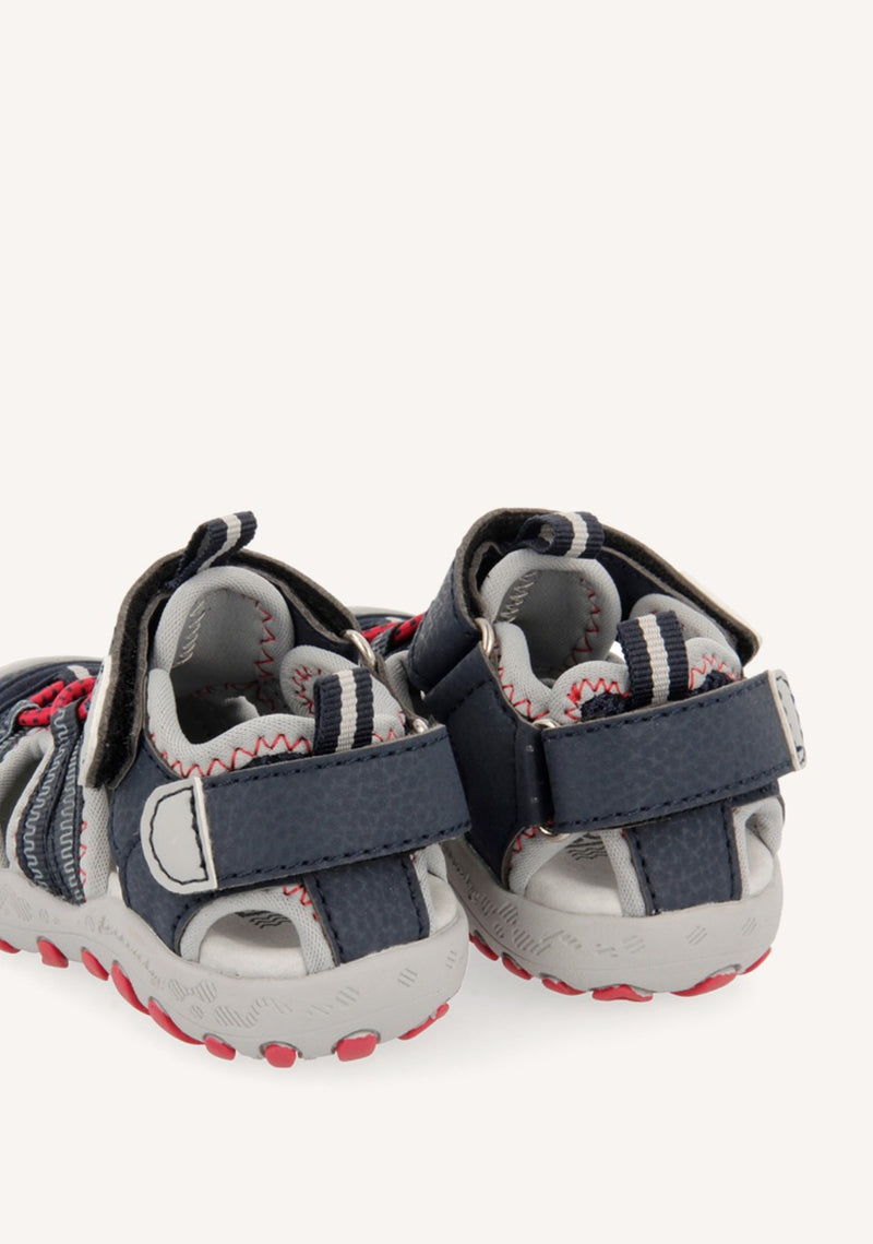 Sporty flip flops in blue for girls TONALA