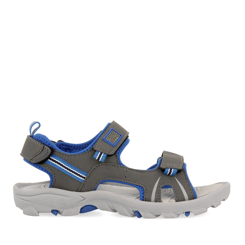 Grey sporty flip flops for boys AACHEN