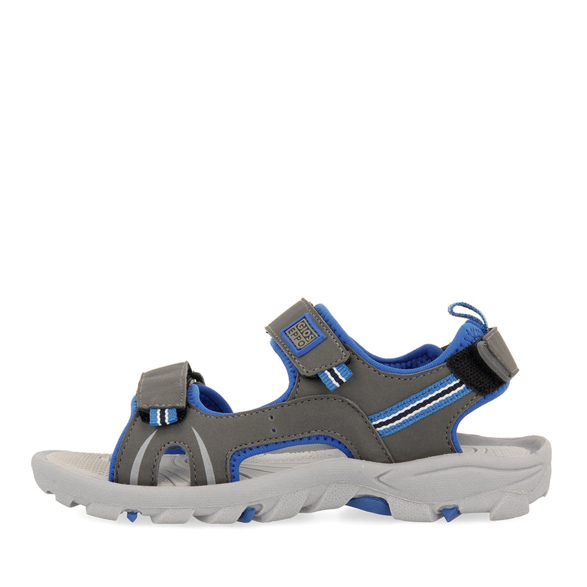 Grey sporty flip flops for boys AACHEN