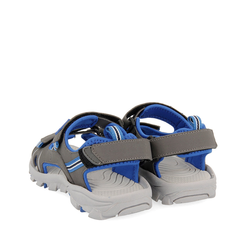 Grey sporty flip flops for boys AACHEN