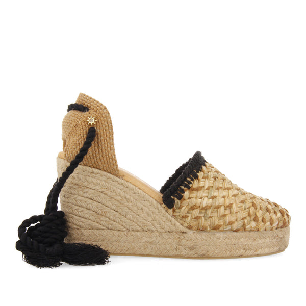 La siesta victorina women's black espadrilles