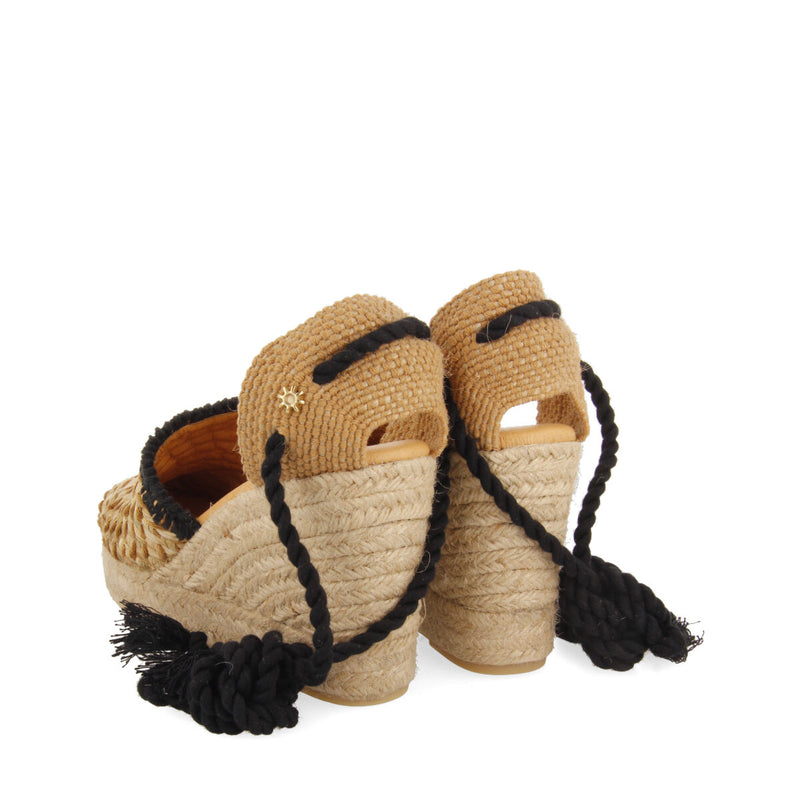 La siesta victorina women's black espadrilles