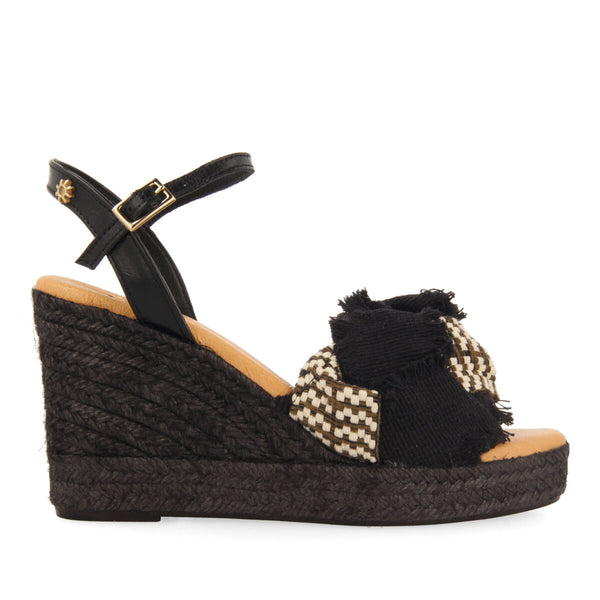 La siesta magdalena women's black espadrilles
