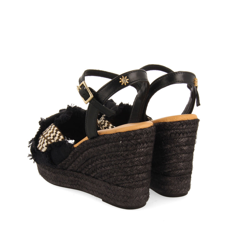 La siesta magdalena women's black espadrilles