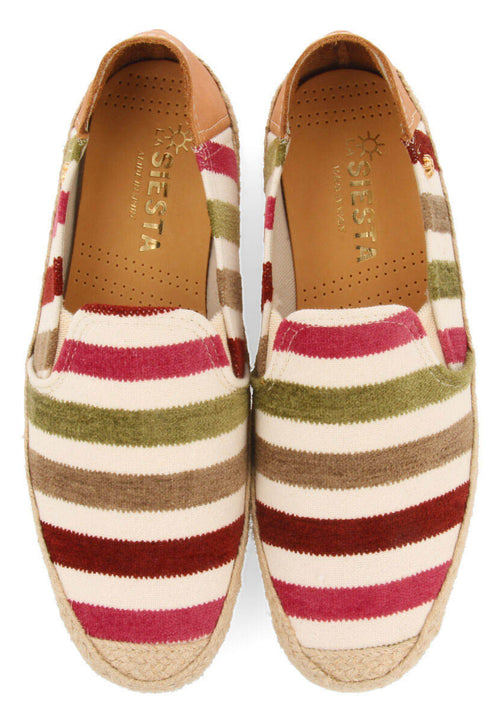 Alpargatas la siesta en color caqui para hombre natura m