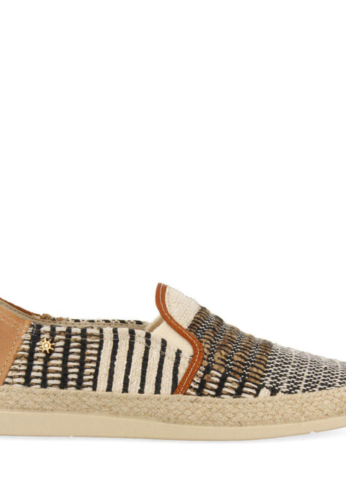 Alpargatas la siesta en color beige para hombre tapiz