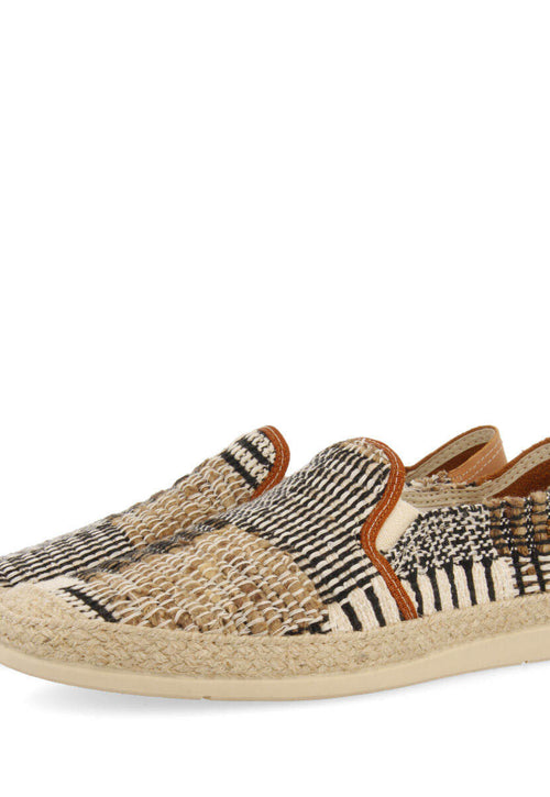 Alpargatas la siesta en color beige para hombre tapiz