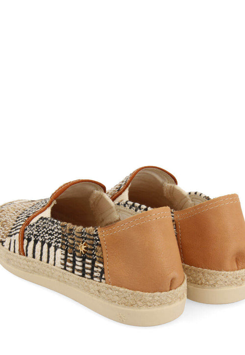 Alpargatas la siesta en color beige para hombre tapiz