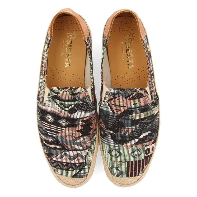 La siesta tesela m men's turquoise espadrilles