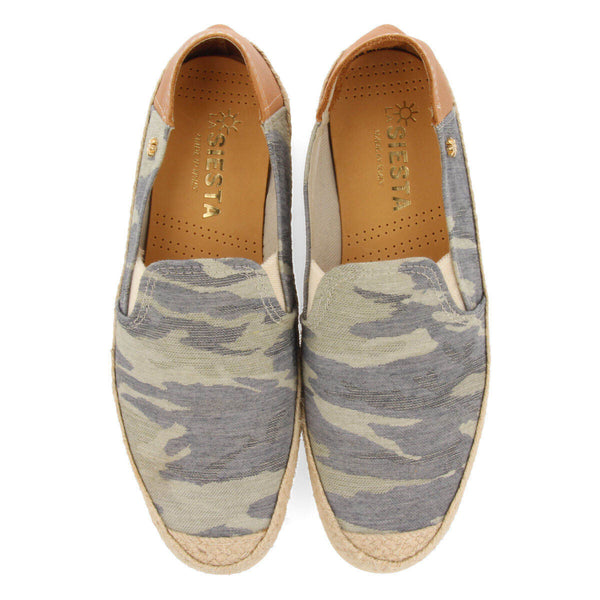 La siesta men's dunas m green espadrilles
