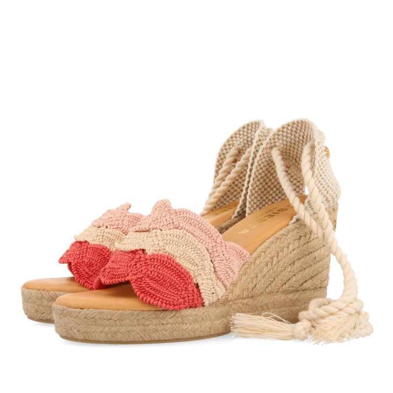 La siesta explanada women's coral espadrilles