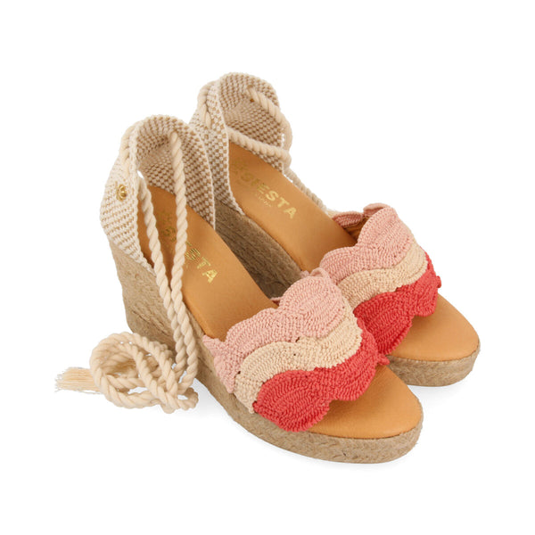 La siesta explanada women's coral espadrilles