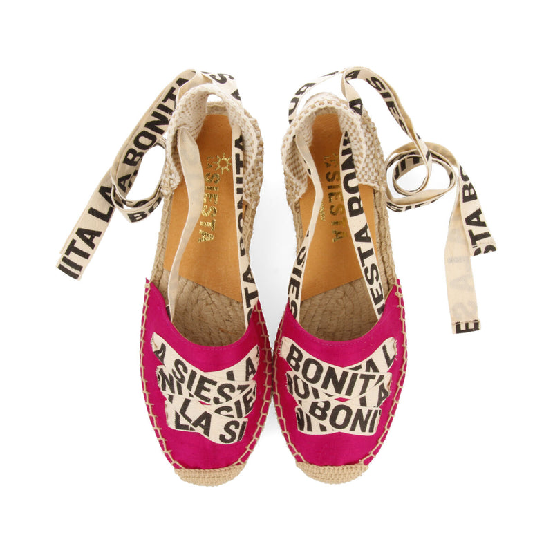 La siesta catalina women's fuchsia espadrilles