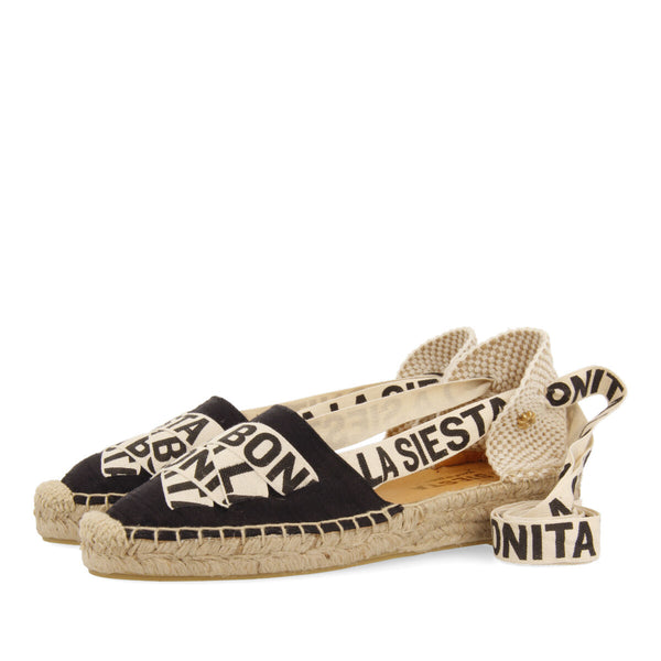 La siesta catalina women's black espadrilles