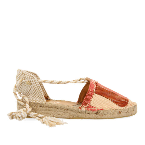 ALPARGATAS LA SIESTA EN COLOR CORAL PARA MUJER EULALIA