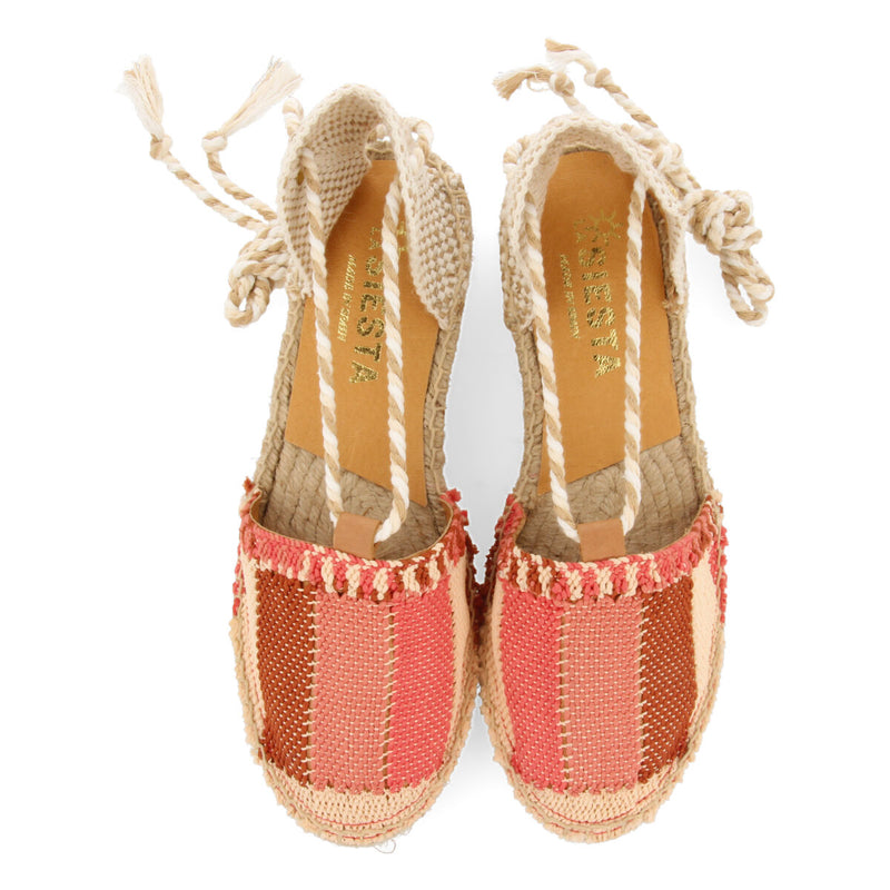 La siesta eulalia women's coral espadrilles